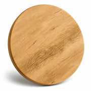 Glownary Round Thermo-Formed MDF Table Top, Maple Finish, 30 Inch Diameter, Brown, PVC Laminate, Indoor Use, 1 Inch Thick
