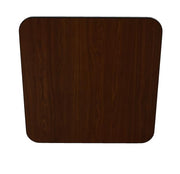 Glownary Reversible Square Table Top, Walnut/Oak Laminate, 30 x 30 Inch, Black Vinyl Edge, Indoor Commercial Use, 2-4 Seating view 2