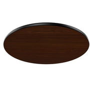 Glownary Round Table Top, Reversible Walnut/Oak, Laminated, 30 Inch Diameter, Black Vinyl Edge, Indoor Commercial Use, 3-4 Seating view 2