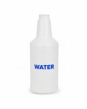 Glownary 24 oz. Labeled Spray Bottle for Water with Measurement Guides, 3 Pack, Blue/Clear