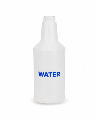 Glownary 24 oz. Labeled Spray Bottle for Water with Measurement Guides, 3 Pack, Blue/Clear