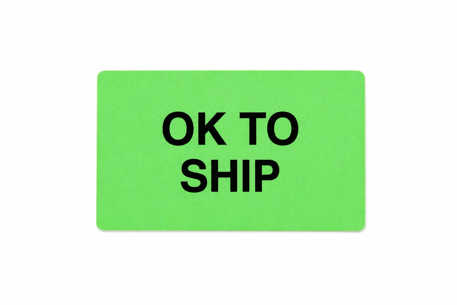 OK to Ship Labels, 2 x 3 Inches, Green, 500 Labels per Roll, DOT Compliant, Permanent Adhesive view 2