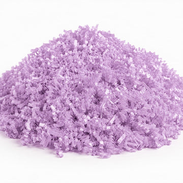 Crinkle Paper Shred, 10 lb, Orchid Purple, Decorative Packaging Filler for Gift Boxes and Baskets