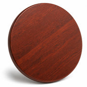 Glownary Round Thermo-Formed MDF Table Top, Red Mahogany, 42 Inch Diameter, Indoor Commercial, PVC Laminate Surface, Scratch-Resistant