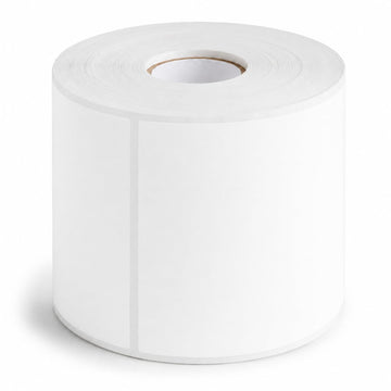 Semi-Gloss Paper Labels, 4 x 6 Inches, White Rectangle, 500 Count Roll, Permanent Adhesive