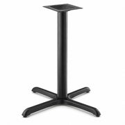 Glownary Excalibur Cross Table Base, Black Steel, 36x36 Inch, 4 Inch Counter Height Column, Indoor Outdoor