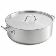 SS1 Series Brazier with Lid, Stainless Steel, Aluminum-Clad Bottom, Induction Ready (30 qt.)