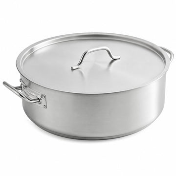SS1 Series Brazier with Lid, Stainless Steel, Aluminum-Clad Bottom, Induction Ready (30 qt.)