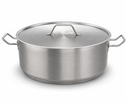SS1 Series Brazier with Lid, Stainless Steel, Aluminum-Clad Bottom, Induction Ready (20 qt.)