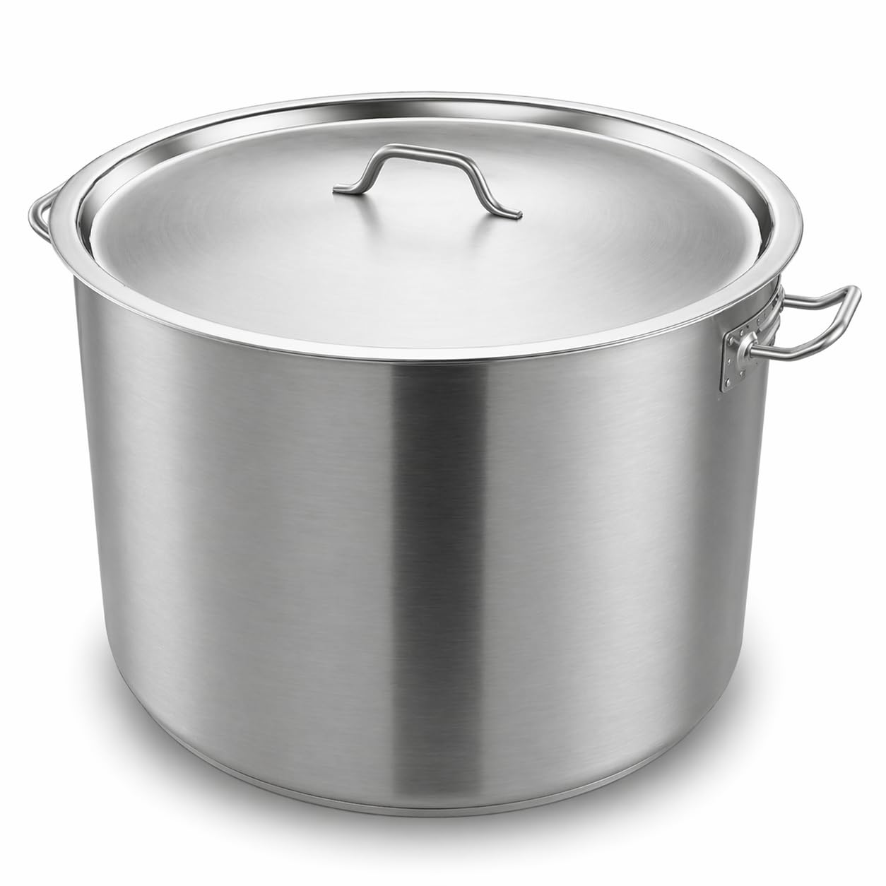 SS1 Series Commercial Stock Pot, 80 Qt, Stainless Steel with Aluminum-Clad Bottom, NSF Listed, Induction Ready, Dishwasher Safe, 20-Inch Diameter with Cover