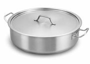 SS1 Series Brazier with Lid, Stainless Steel, Aluminum-Clad Bottom, Induction Ready (25 qt.)