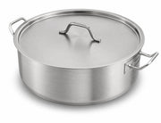 SS1 Series Brazier with Lid, Stainless Steel, Aluminum-Clad Bottom, Induction Ready (15 qt.)
