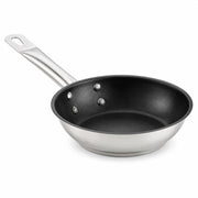 Glownary SS1 Series 8.7-Inch Stainless Steel Non-Stick Fry Pan, Aluminum-Clad Bottom, Excalibur Coating, Induction Ready, NSF Listed, Silver Handle