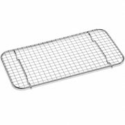 10 x 18 Inch Full Size Stainless Steel Wire Pan Grate, Rectangle, Footed Design for Steam Table, Commercial Grade, Temperature Range -100 to 400°F