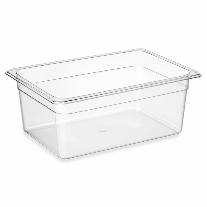 Glownary Full Size Food Pan, 8 Inch Deep, Translucent Polypropylene, 20 7/8 x 12 3/4 Inches, BPA Free, Chemical-Resistant, NSF Listed, Stackable
