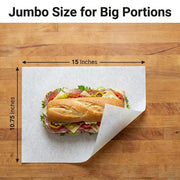 MC15 Interfolded Deli Wrap Wax Paper, 15 x 10.75 Inches, 500 Sheets per Box view 2