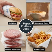 MC15 Interfolded Deli Wrap Wax Paper, 15 x 10.75 Inches, 500 Sheets per Box view 4