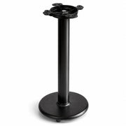 Glownary Cast Iron Counter Height Table Base, 17 Inch Round, Black Powder-Coated, Self-Leveling Feet, Indoor Use, with Assembly Hardware