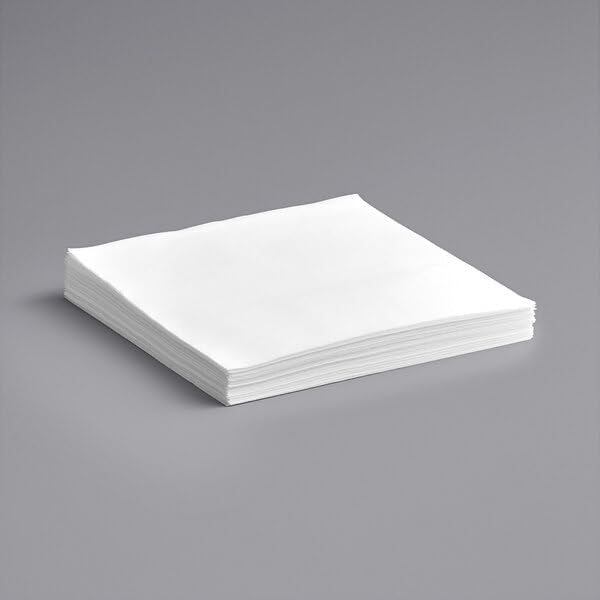 Glownary Linen-Feel White Dinner Napkins, 14x14 Inch Ultra-Ply, Flat-Packed, Square, Restaurant Grade, 1000 Count