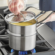Glownary SS1 Series 2 Qt. Stainless Steel Double Boiler Set view 2