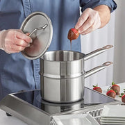 Glownary SS1 Series 2 Qt. Stainless Steel Double Boiler Set view 3