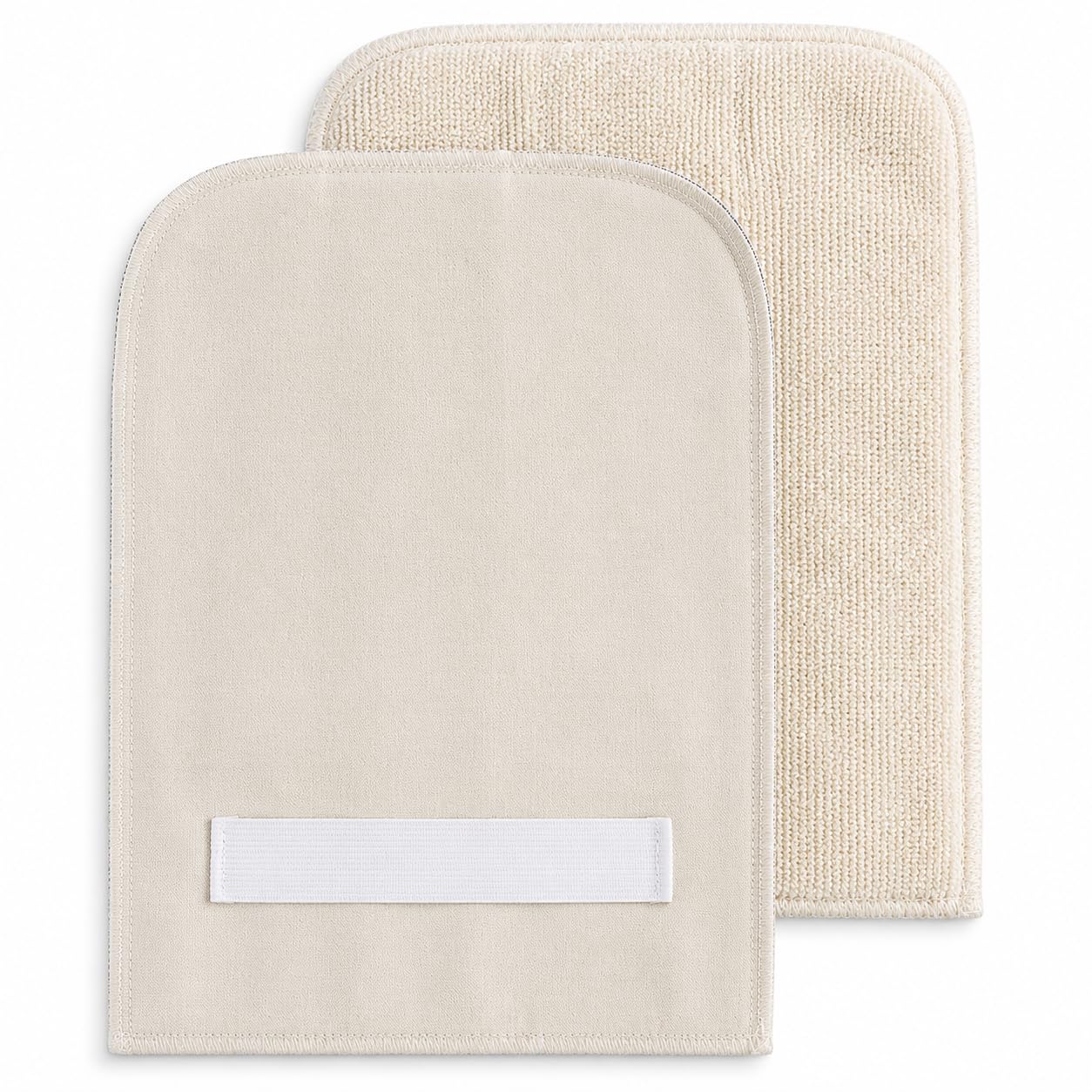SafeMitt Terry Cloth Pan Grabber with Wrist Strap, Beige, 8.5 x 11 Inch, Heat Protection up to 450°F, Pack of 12, Made in USA