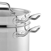 Glownary SS1 8 Qt. Stainless Steel Aluminum-Clad Pasta Cooker view 3