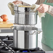 Glownary SS1 8 Qt. Stainless Steel Aluminum-Clad Pasta Cooker view 5