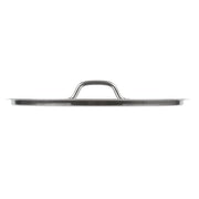 SS1 Series 16 9/16 Inch Stainless Steel Replacement Lid with Handle, Round Shape, 40 Qt Stock Pot Cover, Silver, Commercial Grade, NSF Listed view 2
