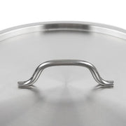 SS1 Series 16 9/16 Inch Stainless Steel Replacement Lid with Handle, Round Shape, 40 Qt Stock Pot Cover, Silver, Commercial Grade, NSF Listed view 4