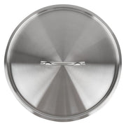 SS1 Series 16 9/16 Inch Stainless Steel Replacement Lid with Handle, Round Shape, 40 Qt Stock Pot Cover, Silver, Commercial Grade, NSF Listed view 5
