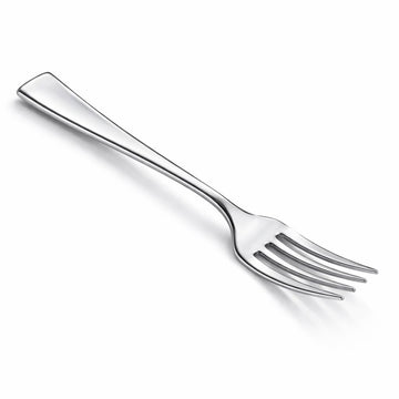 Glownary Silver Plastic Tasting Fork, 4 Inch Heavy Weight, 400 Count Mini Forks, BPA Free, Recyclable Polystyrene for Catering Events and Parties