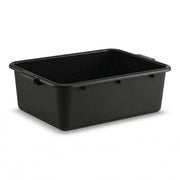 Glownary Commercial Bus Tub, 20 x 15 x 7 Inches, Black Polypropylene, BPA Free, NSF Listed, Stackable, Dishwasher and Freezer Safe, Textured Finish