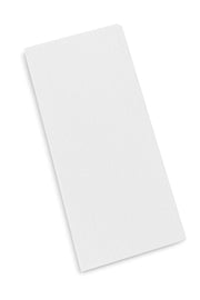 White Paper Tall-Fold Dispenser Napkins, 6 x 13 Inches, 1-Ply, Made in America, 8000 per Case