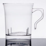 Glownary Clear Plastic Coffee Mug, 8 oz, BPA Free, Polystyrene Construction, 192 Count Case, Recyclable view 3