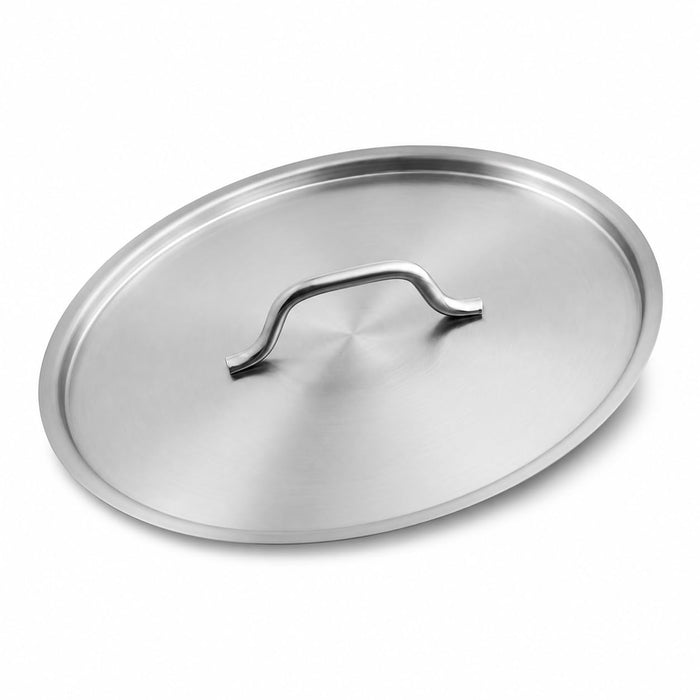 15-Inch Stainless Steel Stock Pot Lid, Round Cover with Handle for 32 Qt Pots, Commercial Grade SS1 Series, NSF Listed, Dishwasher Safe