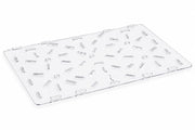 Glownary 26 x 18 Inch Clear Polycarbonate Food Box Drain Tray, Commercial Grade, NSF Listed, Rectangle Shape, Dishwasher Safe, Temperature Resistant -40 to 212°F