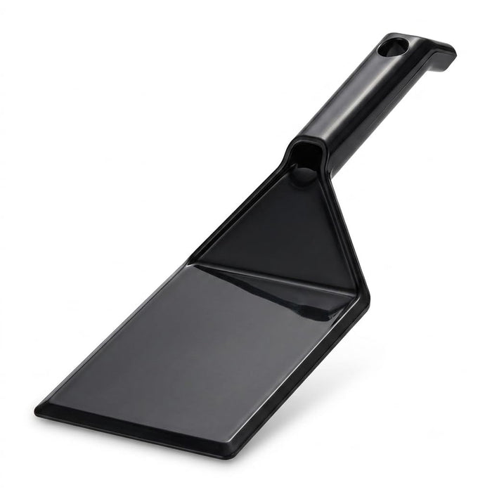 Glownary Black Disposable Spatula, 10 Inch, Polystyrene, 48 Per Case, with Hanging Hole, for Catering and Buffets