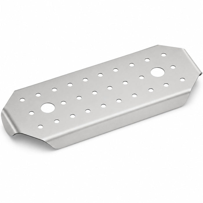 1/3 Size Stainless Steel Steam Table Pan False Bottom, 10.3x4.9 Inches, NSF Listed, Dishwasher Safe, Commercial Hotel Pan Insert with Drain Holes