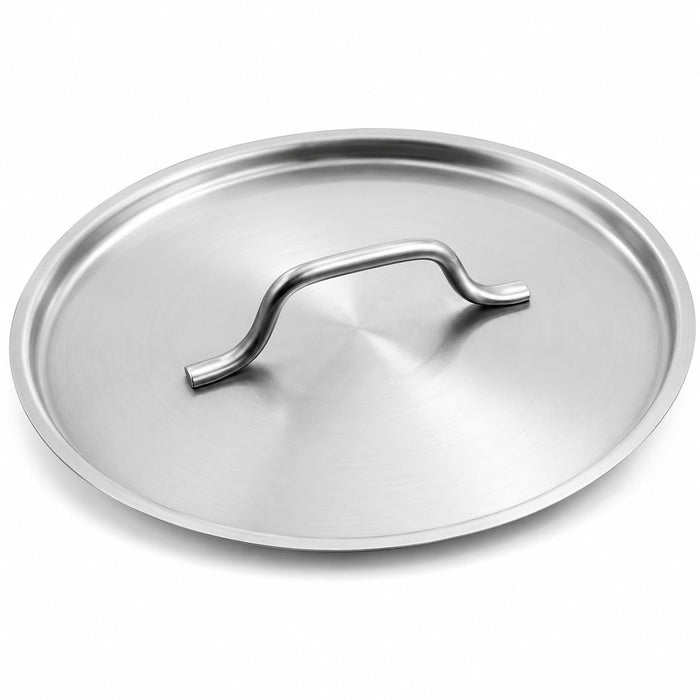 SS1 Series 11 5/8 Inch Stainless Steel Stock Pot Lid, Silver, Round, 22 Gauge, Welded Handle, for 12 Qt Capacity, NSF Listed, Made in USA