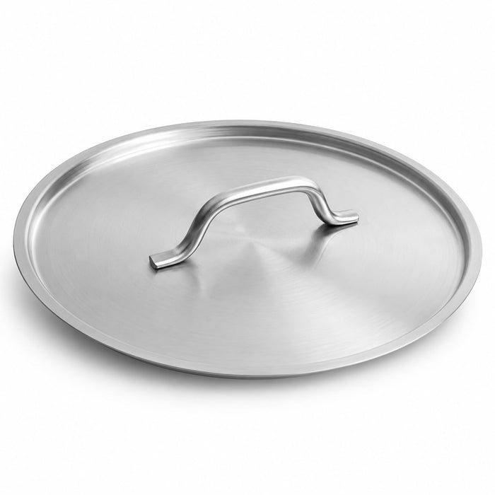14-Inch Stainless Steel Replacement Lid, Round Cover for 7 Qt Saute Pan and 24 Qt Stock Pot, NSF Listed, Dishwasher Safe, Silver, SS1 Series