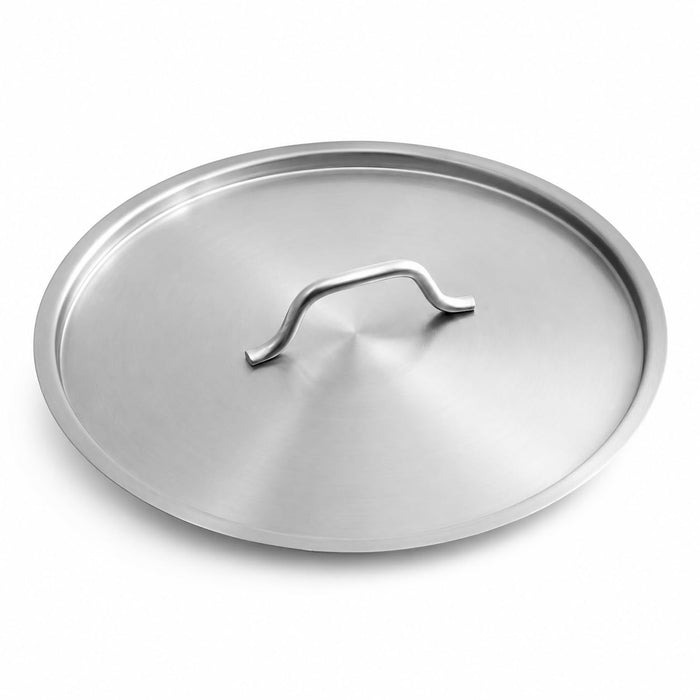 SS1 Series 18 5/8 Inch Stainless Steel Replacement Lid, Round Cover with Handle for 60 Qt Stock Pot, Silver, NSF Listed, Commercial Grade