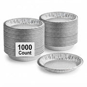Disposable Aluminum Foil Pie Pan, 9 5/8" x 1 3/16" Deep, 45 Gauge, 500/Case