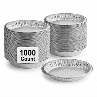 Disposable Aluminum Foil Pie Pan, 9 5/8" x 1 3/16" Deep, 45 Gauge, 500/Case