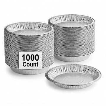 Disposable Aluminum Foil Pie Pan, 9 5/8" x 1 3/16" Deep, 45 Gauge, 500/Case