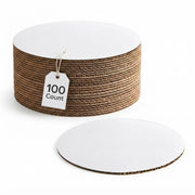 Corrugated Cake Circle, 10 Inches, White, Grease-Resistant, 100/Case