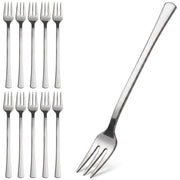 Glownary Silver Plastic Tasting Fork, 6 Inch, Heavy Weight, BPA Free, Recyclable, 400 per Box