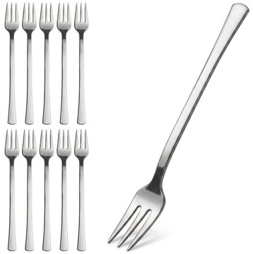 Glownary Silver Plastic Tasting Fork, 6 Inch, Heavy Weight, BPA Free, Recyclable, 400 per Box