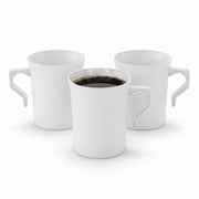 Glownary Plastic Coffee Mug, 8 oz, Ivory, Polystyrene, BPA Free, Recyclable, 192 Count Case