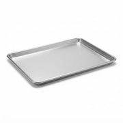 Heavy-Duty Aluminum Sheet Pan, 18 x 26 Inch, Wire-Reinforced Rim, 16 Gauge, Full Size Bun Pan for Commercial Baking